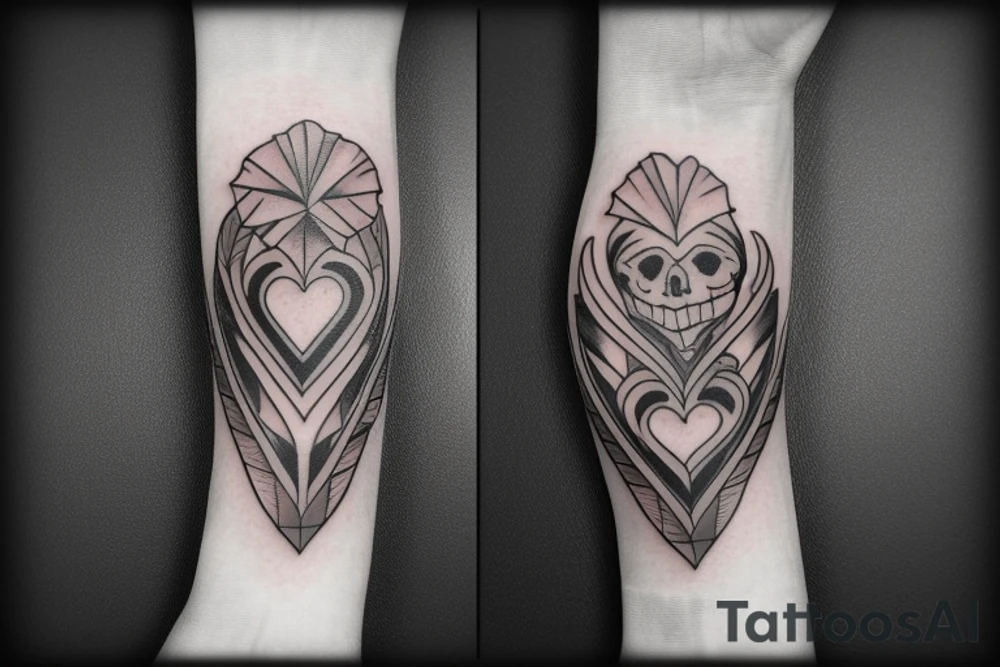 Knife through heart tattoo idea