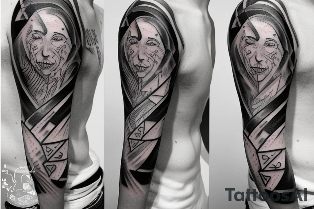 Knife through heart tattoo idea