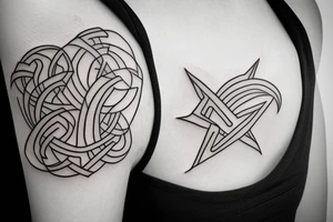 Nordic hourglass tattoo idea
