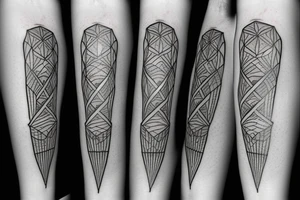 Nordic hourglass tattoo idea