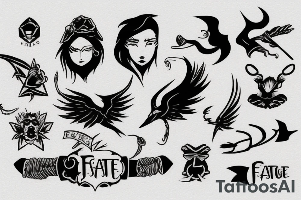 conquering fate tattoo idea
