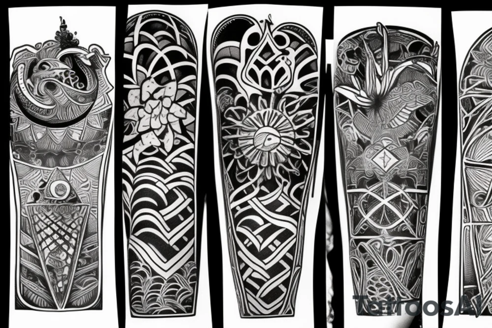 something abstract tattoo idea