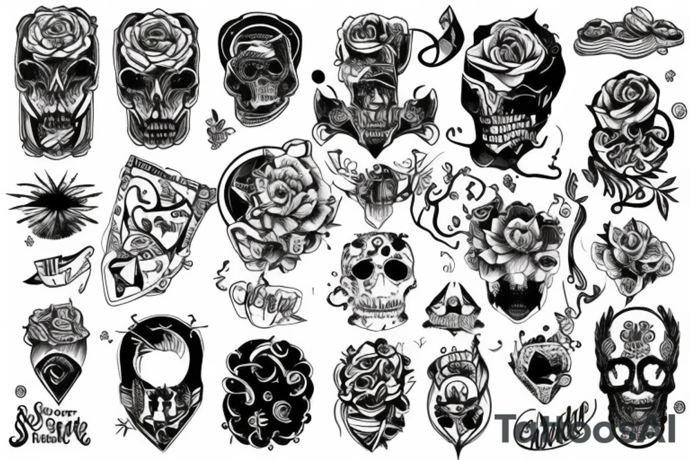 Sweet and bad tattoo idea