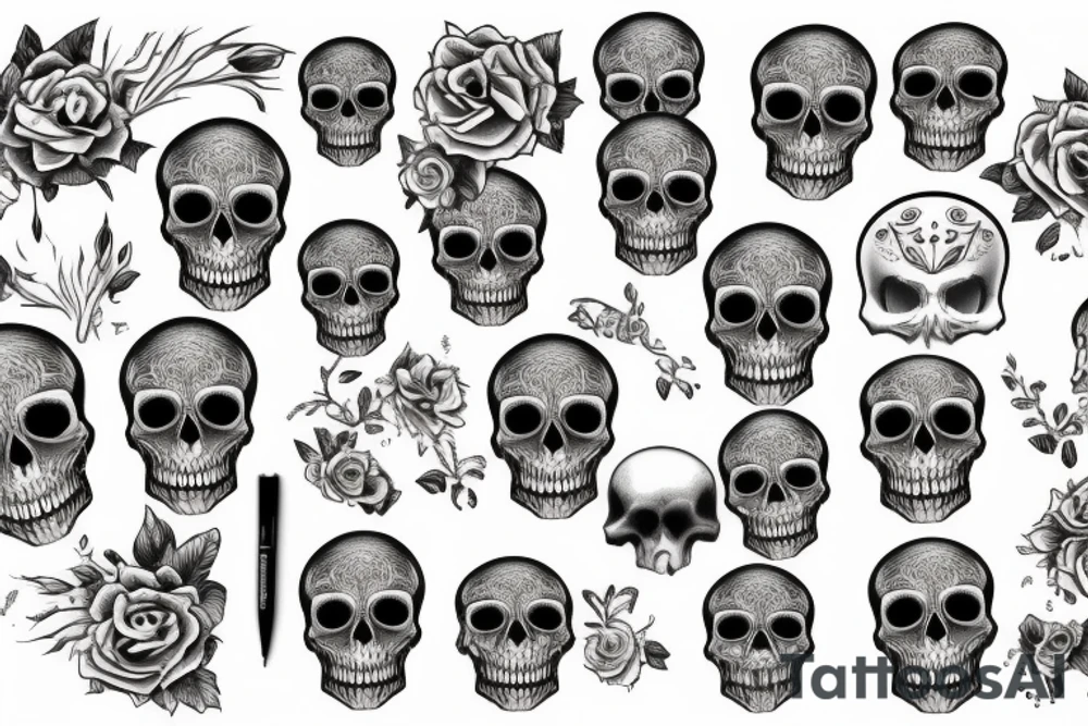 Skull tattoo idea