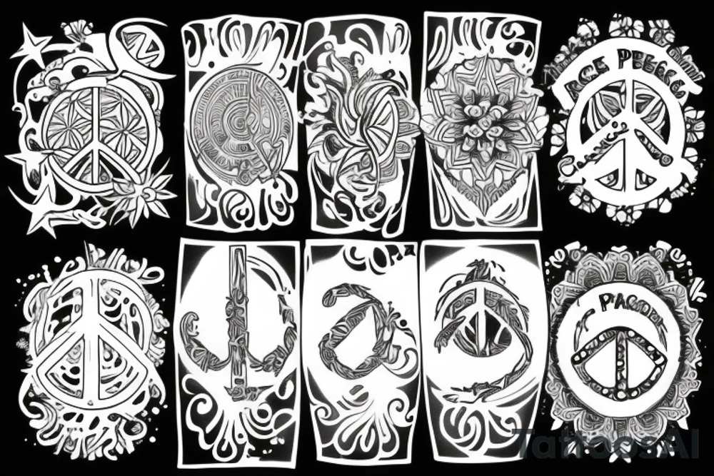 peace tattoo idea