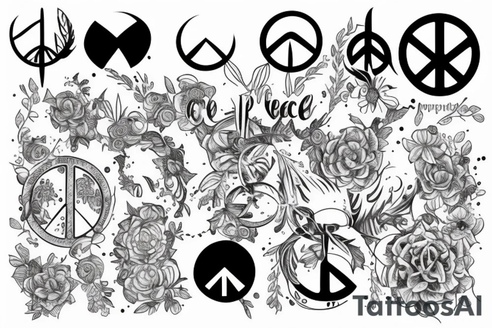 peace tattoo for wrist tattoo idea