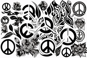 peace tattoo for wrist tattoo idea