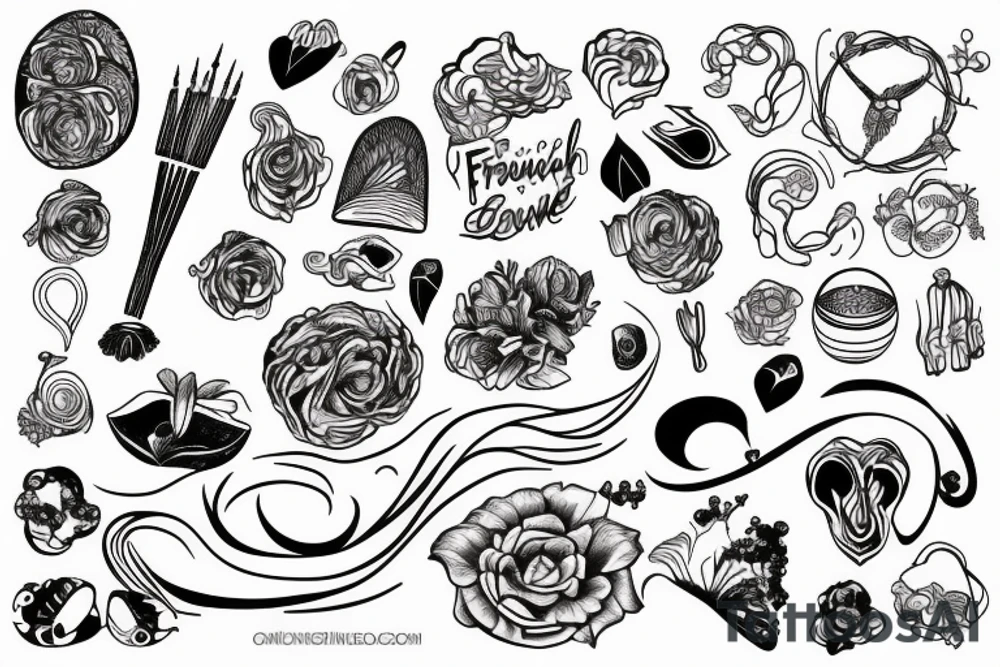 french podle tattoo idea