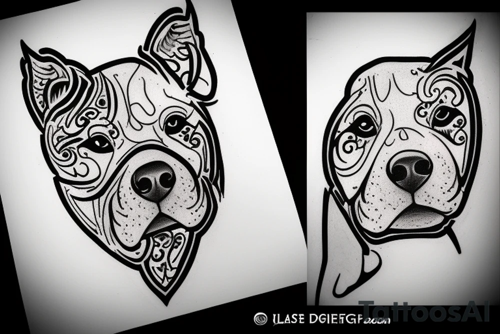 pit
bull tattoo idea