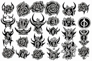 nun satan tattoo idea