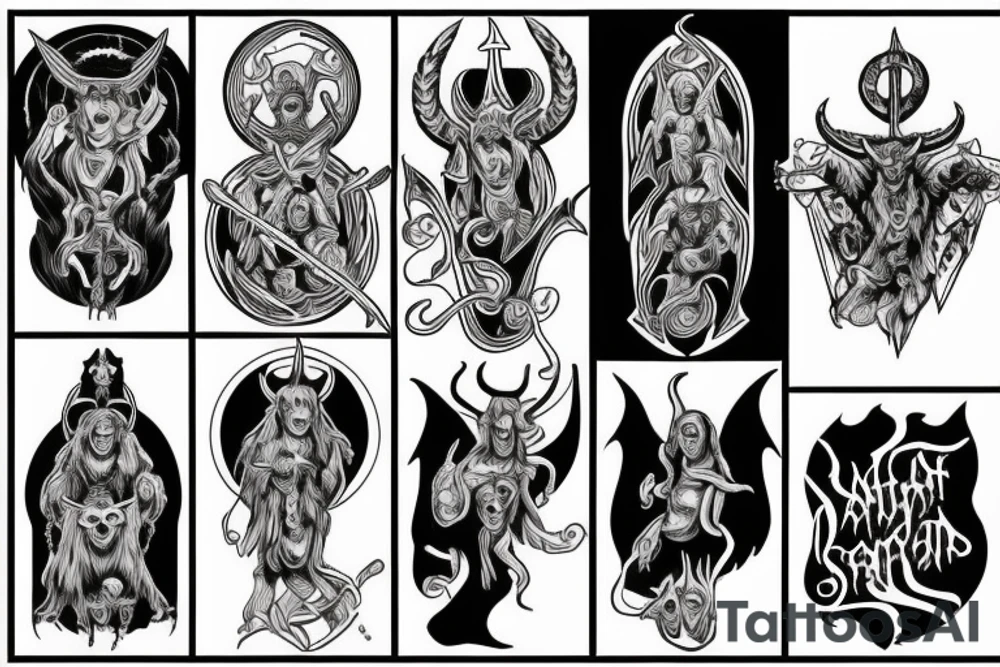 nun satan tattoo idea