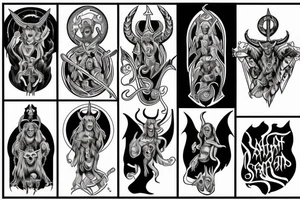 nun satan tattoo idea