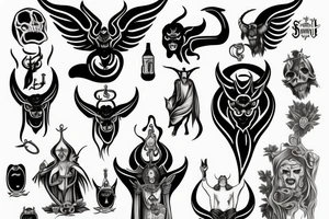 nun satan tattoo idea