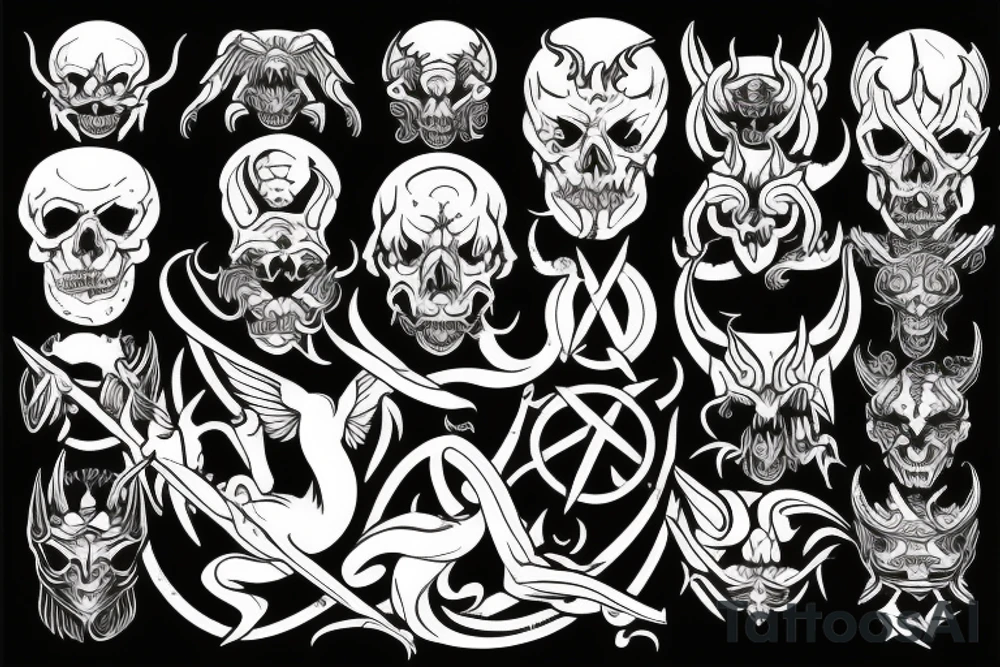 satan tattoo idea
