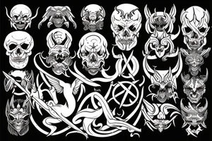 satan tattoo idea