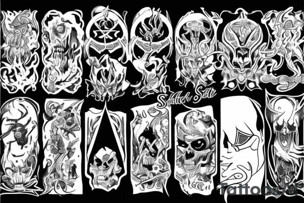 satan tattoo idea