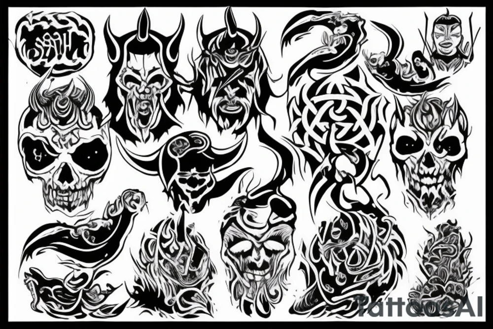 satan tattoo idea