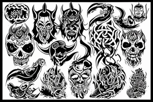 satan tattoo idea