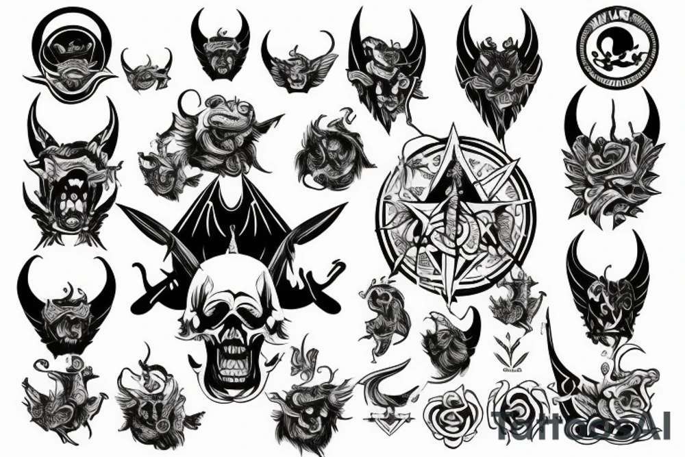 satan tattoo idea