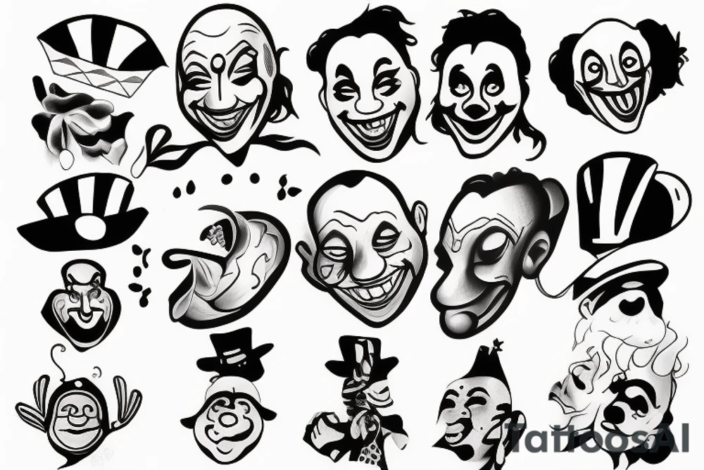 clown tattoo idea