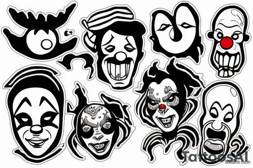 clown tattoo idea