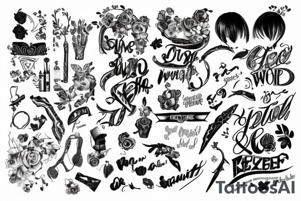 all to weel by taylor swift writing tattoo idea