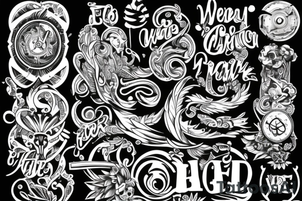 all to weel writing tattoo idea