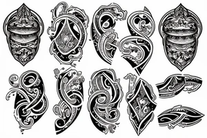 octupous in greek style tattoo idea