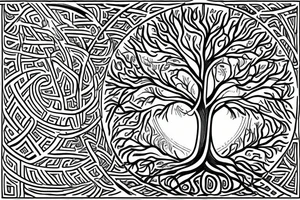 The tree of life is a common symbol of growth and the interconnectedness of all living things. It can also be associated with spiritual beliefs and the idea of a connection to a higher power. tattoo idea