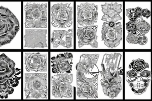 hexapattern, defuse rose, tattoo idea