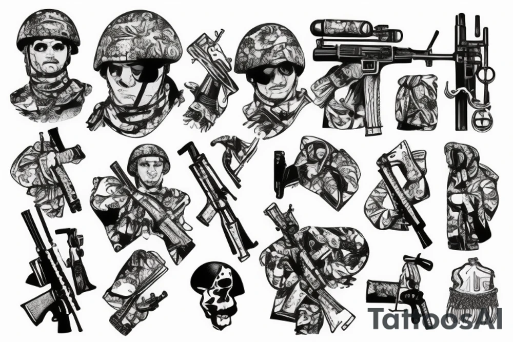 ukrainian soldier tattoo idea