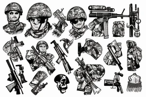 ukrainian soldier tattoo idea