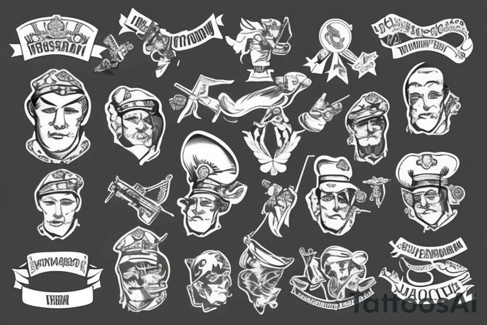 russian soldier tattoo idea