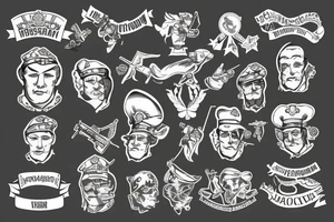 russian soldier tattoo idea