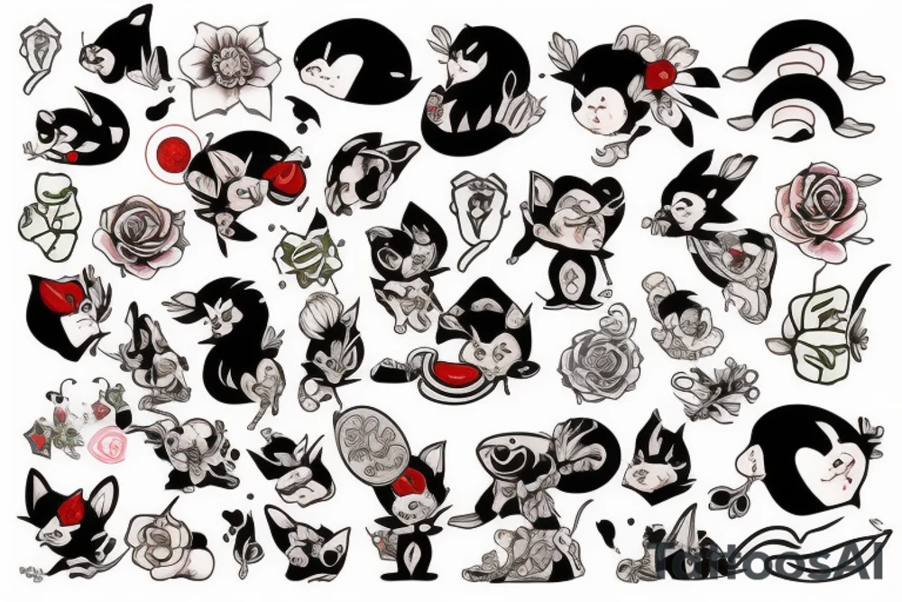 mokey with sparks tattoo idea