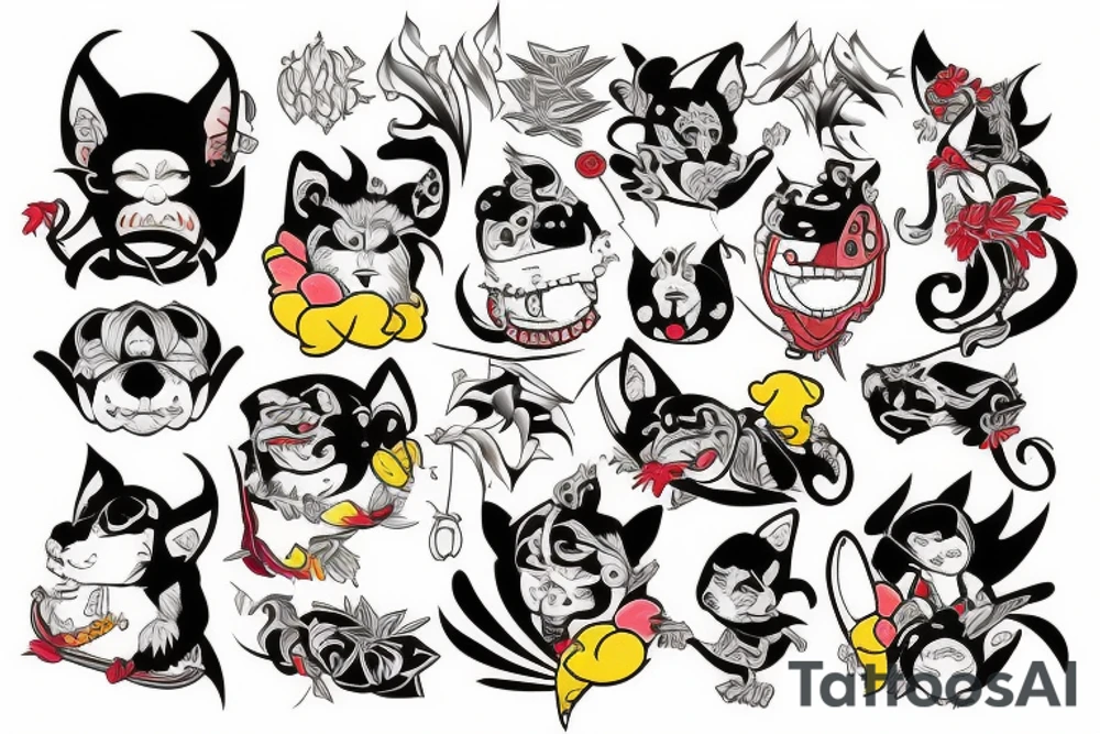 mokey with sparks tattoo idea