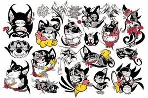mokey with sparks tattoo idea