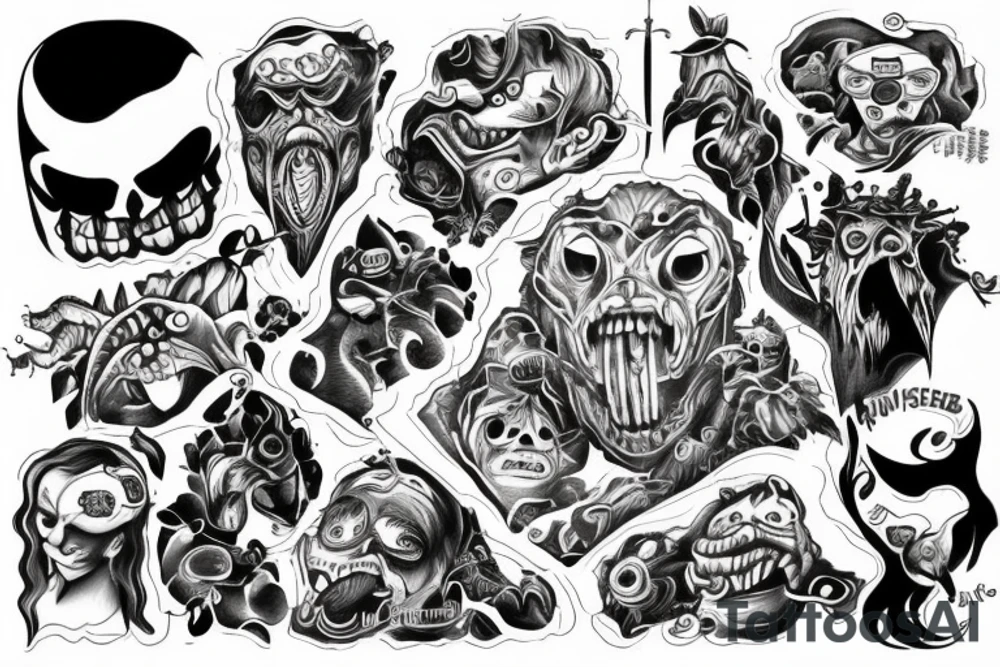 good side bad side. intelligent monster with pure heart tattoo idea good side bad side. intelligent monster with pure heart tattoo idea