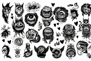 good side bad side. intelligent monster with pure heart tattoo idea