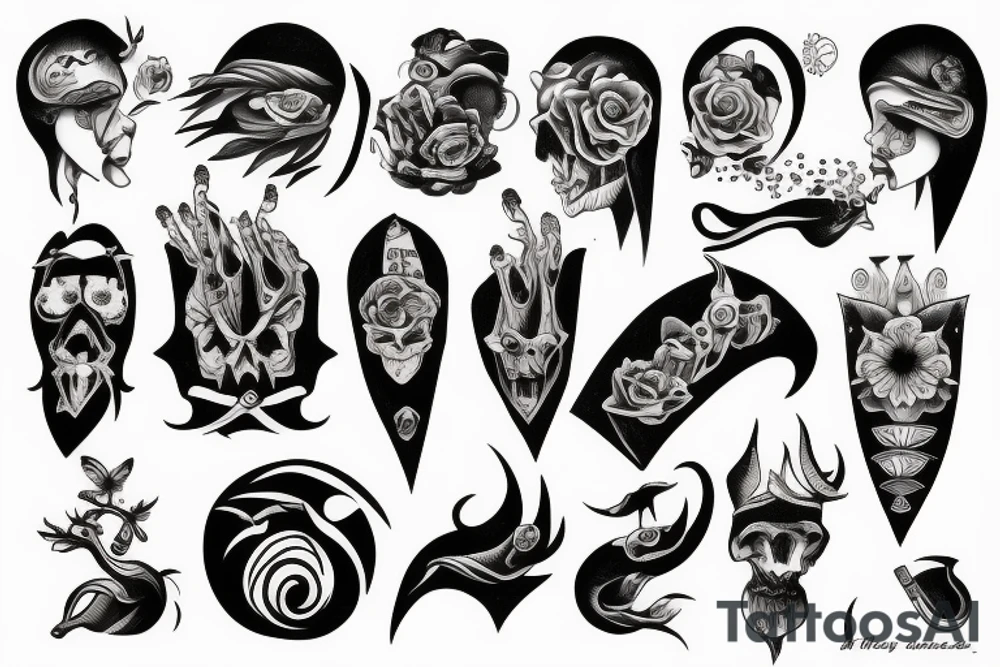 good side bad tattoo idea