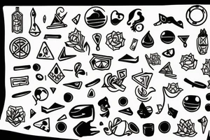 minimalist tattoo self discipline or self control tattoo idea