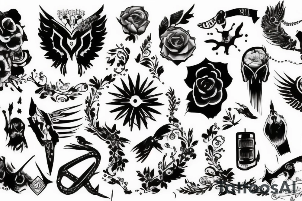 a creative way to express freedom tattoo idea