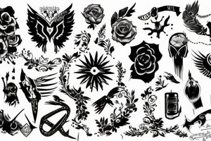 a creative way to express freedom tattoo idea