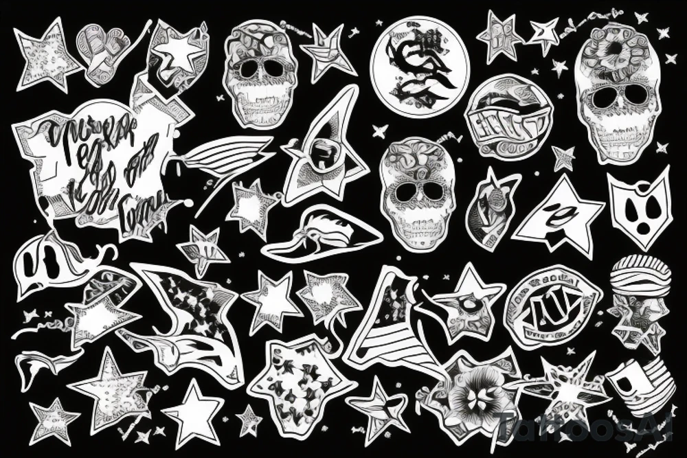 a creative way to express freedom tattoo idea