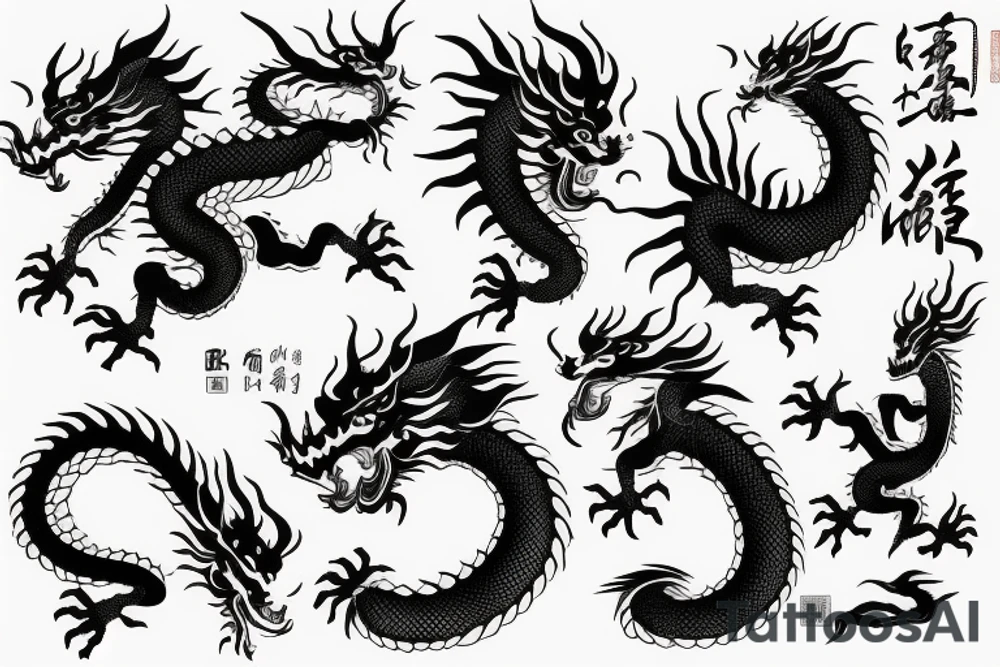 Chinese Dragon tattoo idea
