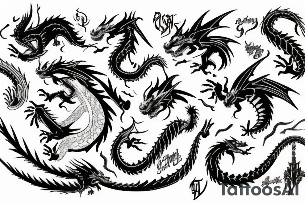 Dragon tattoo idea