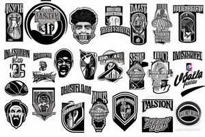 NBA Logo tattoo idea