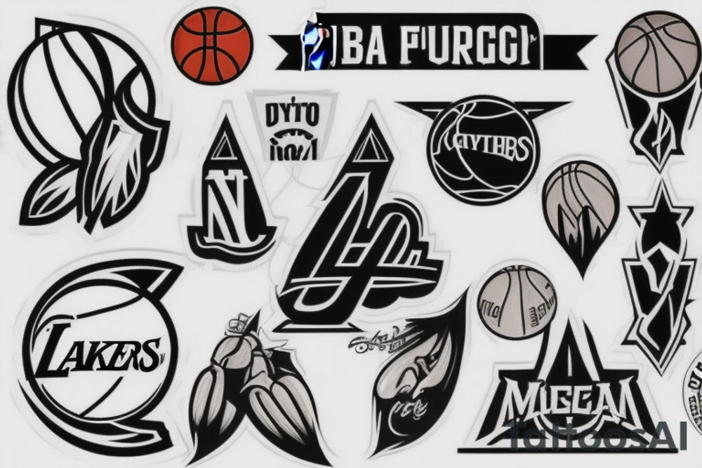 NBA Logo tattoo idea