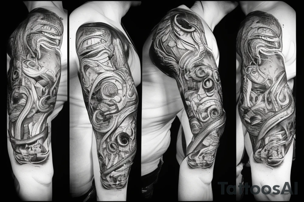 Snake bites hand trust no one tattoo idea