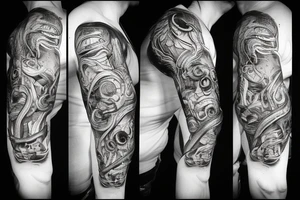 Snake bites hand trust no one tattoo idea